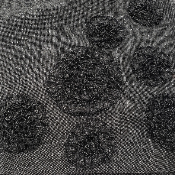 Ann Taylor Loft 3D Floral Gray Mini Skirt - Picture 6 of 6